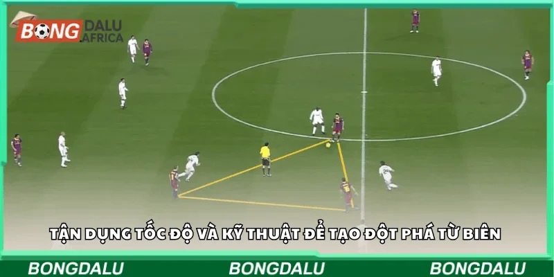 Tận dụng tốc độ và kỹ thuật để tạo đột phá từ biên